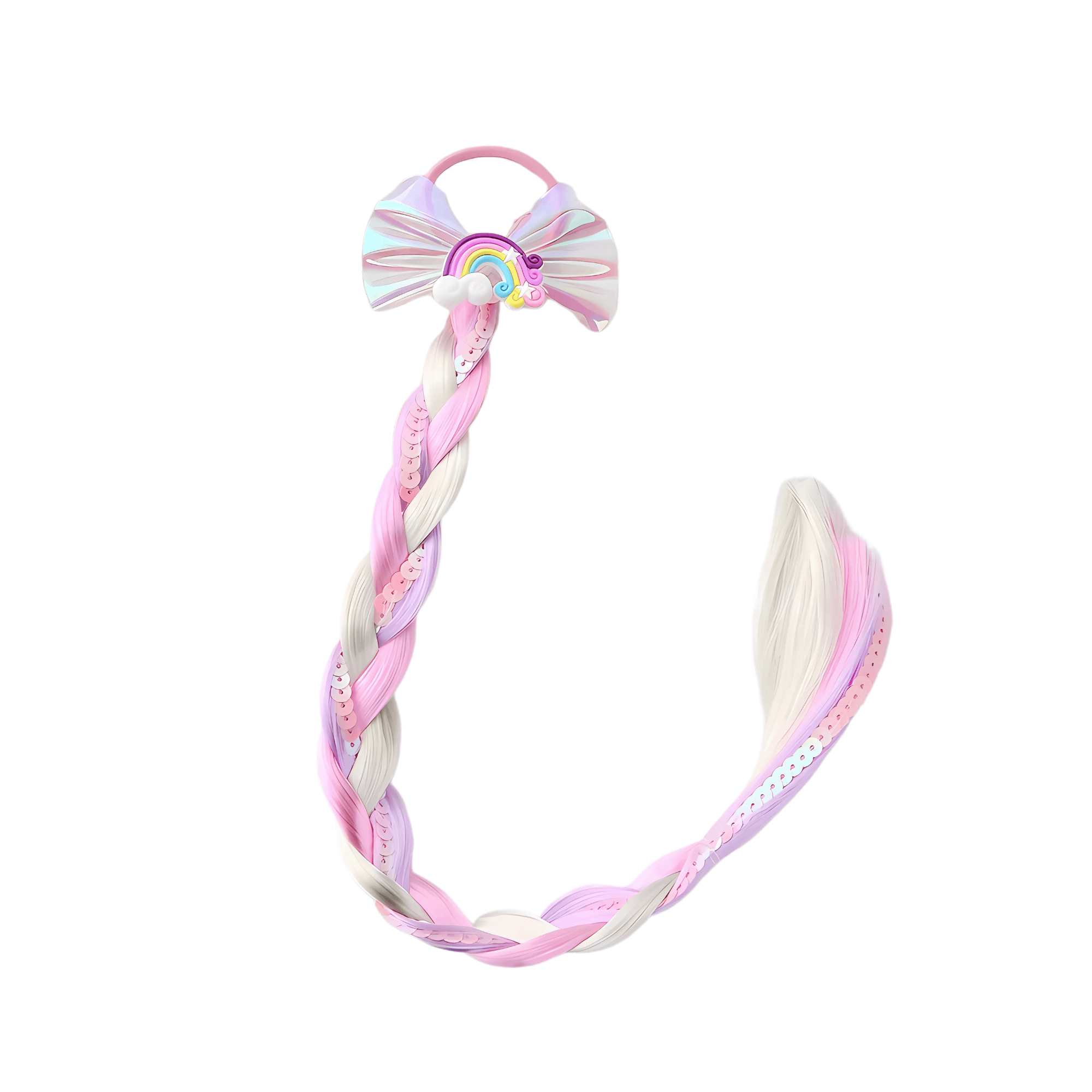 Kids Colorful Braided Wig Hair Extensions - Gummia